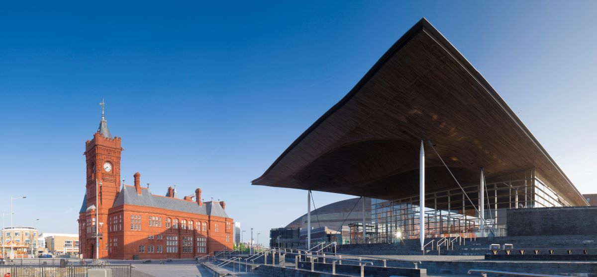 Welsh government building Cardiff