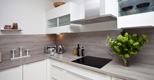 kitchen modern interior with nice lighting