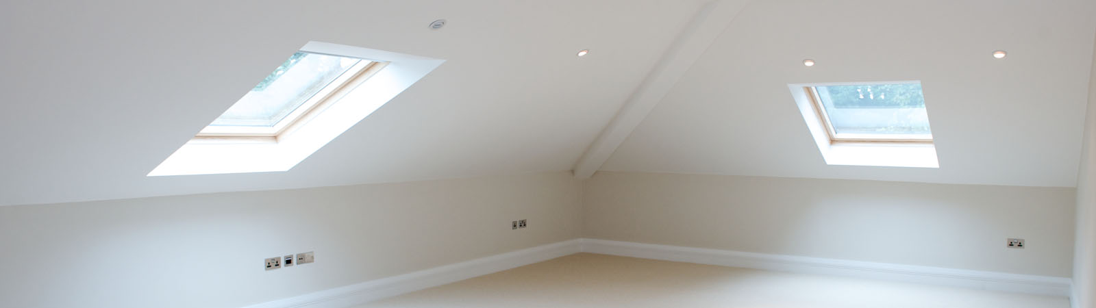 Loft conversion - windows on an empty room