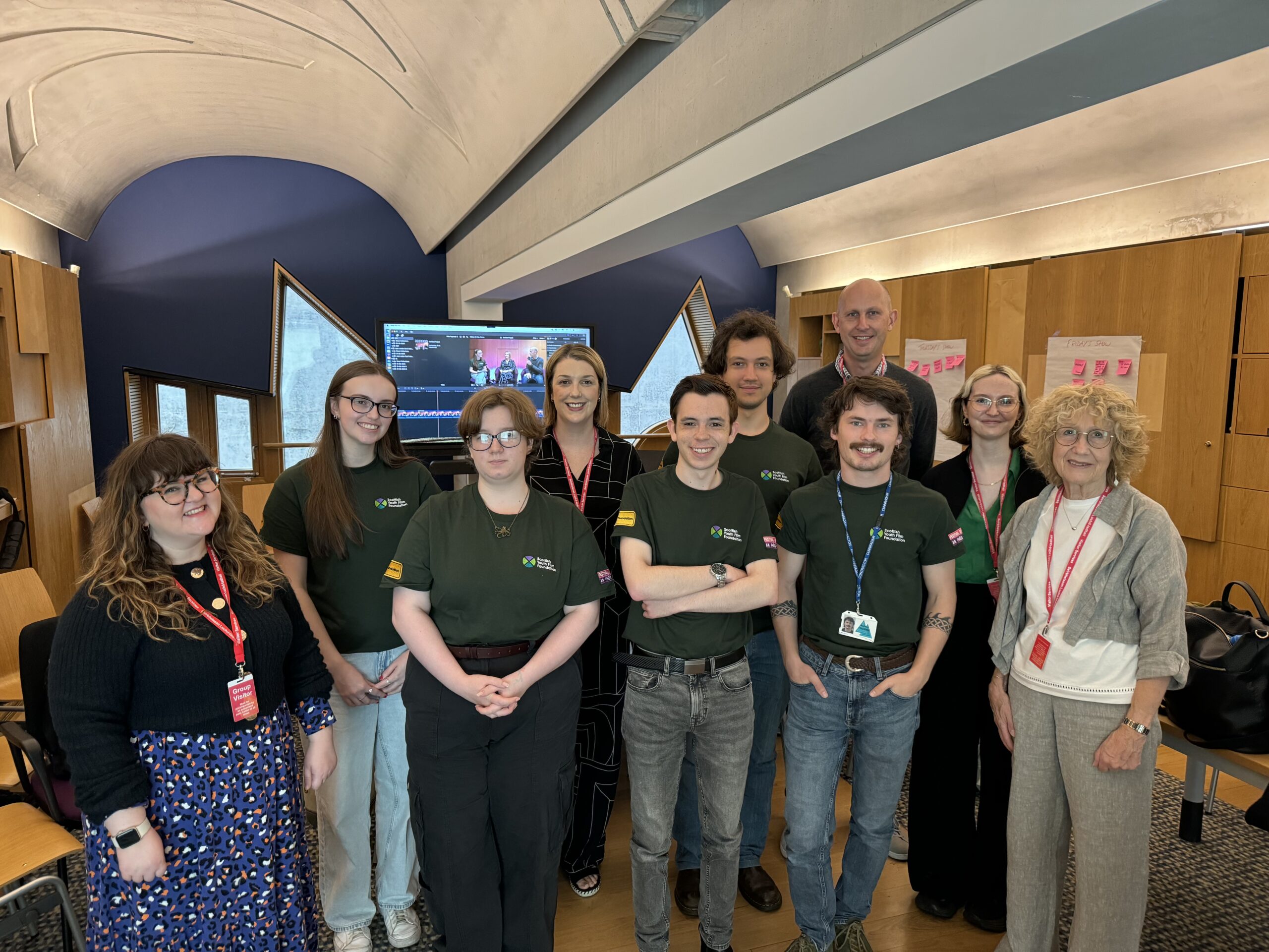 Members of SYFF and the Energy Saving Trust Foundation at Scottish Parliament